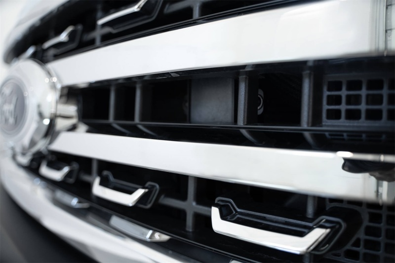 Ford Super Duty Adaptive Cruise Control Relocation Bracket - Addictive Desert Designs - Hammer Black Powder Coat Finish - Hammer Black - `23-`27